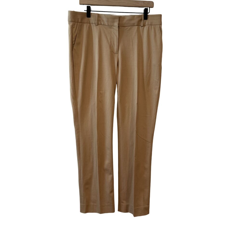 J. Crew Khaki Favorite Fit Straight Leg Dress Pants Size 12 Dress Casual Office
